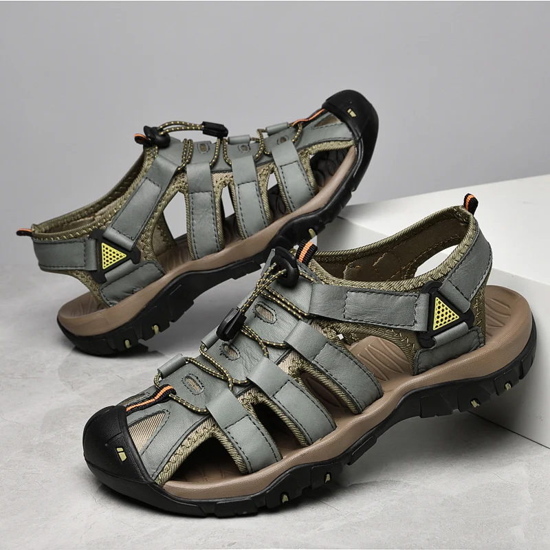 New Fashion Summer Sandals Breathable Leather Comfortable Design High Quality Outdoor Shoes Walking Trekking Hiking Climbing
New Fashion Summer Sandals Breathable Leather Comfortable Design High Quality Outdoor Shoes Walking Trekking Hiking Climbing