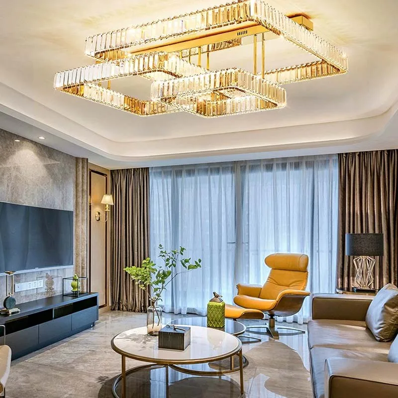AiPaiTe living room crystal ceiling light modern square stainless steel LED ceiling light Nordic family bedroom kitchen
AiPaiTe living room crystal ceiling light modern square stainless steel LED ceiling light Nordic family bedroom kitchen