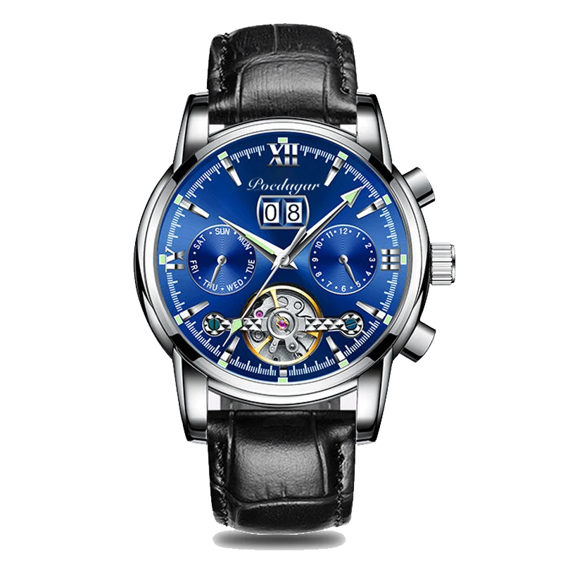 POEDAGAR 2022 Luxury Men Mechanical Wristwatch Genuine Leather Automatic Sports Chronograph Men Watches Top Brand Business Clock
POEDAGAR 2022 Luxury Men Mechanical Wristwatch Genuine Leather Automatic Sports Chronograph Men Watches Top Brand Business Clock