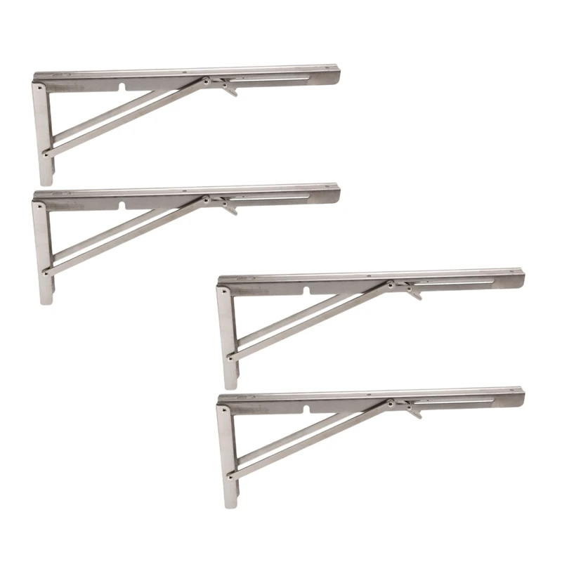 New-4X Folding Shelf Brackets, Heavy Duty Stainless Steel Foldable Wall Mount Shelf-Bracket, 16 Inch
New-4X Folding Shelf Brackets, Heavy Duty Stainless Steel Foldable Wall Mount Shelf-Bracket, 16 Inch