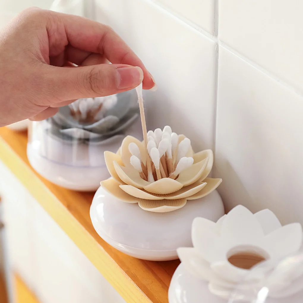 Cotton Swab Holder Flower Design Storage Container Toothpicks Organizer Tube with Dust Cover
Cotton Swab Holder Flower Design Storage Container Toothpicks Organizer Tube with Dust Cover