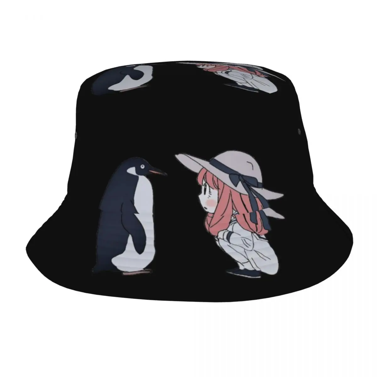 Spy X Family Anya Forger And Penguin Bucket Hat Hip Hop Beach Sun Hat for Unisex Outdoor Fishing Caps Foldable Bob Hat
Spy X Family Anya Forger And Penguin Bucket Hat Hip Hop Beach Sun Hat for Unisex Outdoor Fishing Caps Foldable Bob Hat