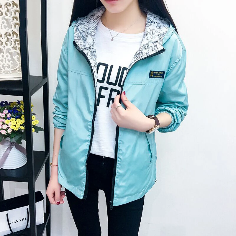 2023 Fall Women Windbreaker Jacket Hooded Long Sleeve Pocket Zipper Korean Style Loose Jacket Wearing Thin Short Jackets on Bo
2023 Fall Women Windbreaker Jacket Hooded Long Sleeve Pocket Zipper Korean Style Loose Jacket Wearing Thin Short Jackets on Bo