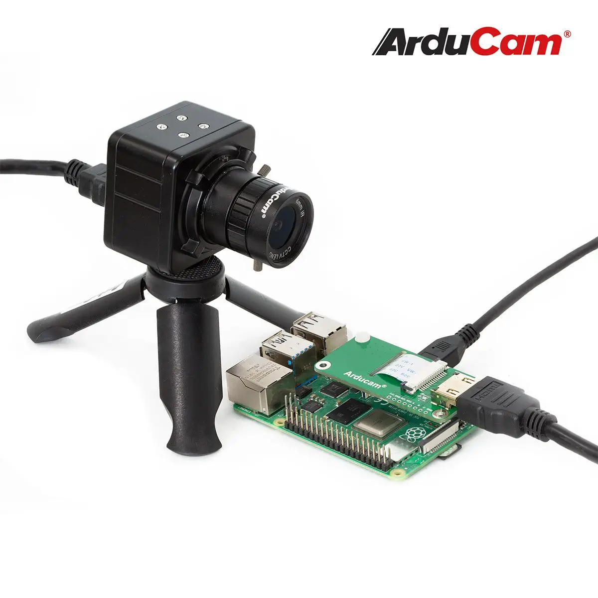 Комплект камер Arducam для Raspberry Pi, 12,3 МП, 1/2 дюйма, IMX477, 6 мм объектив с креплением типа CS, Met
Комплект камер Arducam для Raspberry Pi, 12,3 МП, 1/2 дюйма, IMX477, 6 мм объектив с креплением типа CS, Met