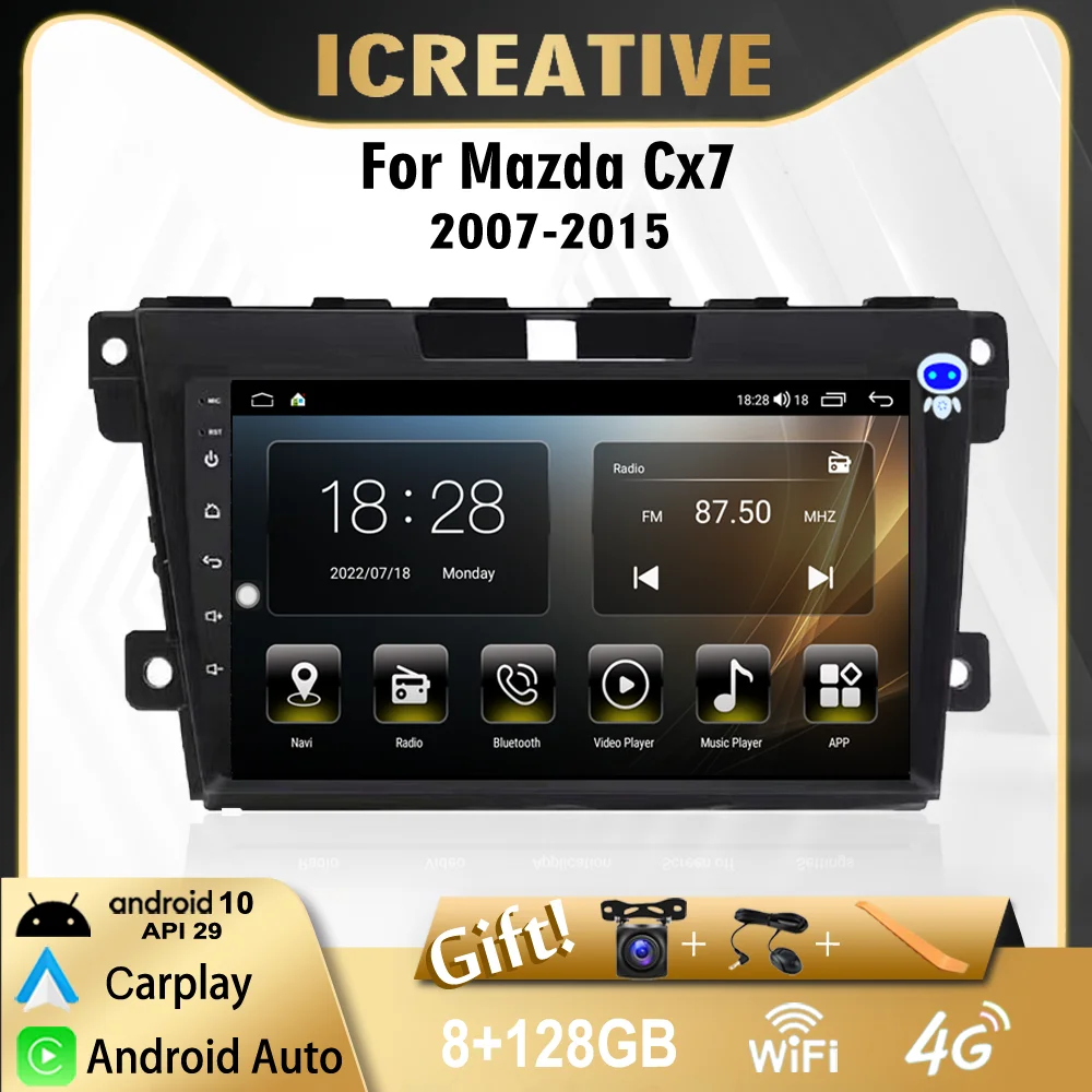 9’’ 2DIN For MAZDA CX7 2007-2015 DSP Android 11 Car GPS Navigation Radio Player Carplay 4G Car Multimedia GPS autoradio
9’’ 2DIN For MAZDA CX7 2007-2015 DSP Android 11 Car GPS Navigation Radio Player Carplay 4G Car Multimedia GPS autoradio