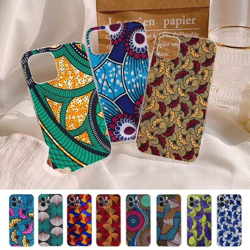 African Wax Fabric Phone Case For iPhone 14 13 12 Mini 11 Pro XS Max X XR SE 6 7 8 Plus Soft Silicone Cover
African Wax Fabric Phone Case For iPhone 14 13 12 Mini 11 Pro XS Max X XR SE 6 7 8 Plus Soft Silicone Cover