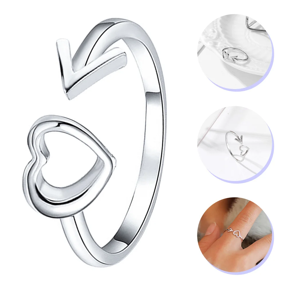 1Pc Open Ring Heart Open Band Ring Finger Decoration Clothing Accessory Jewelry Ring 
1Pc Open Ring Heart Open Band Ring Finger Decoration Clothing Accessory Jewelry Ring