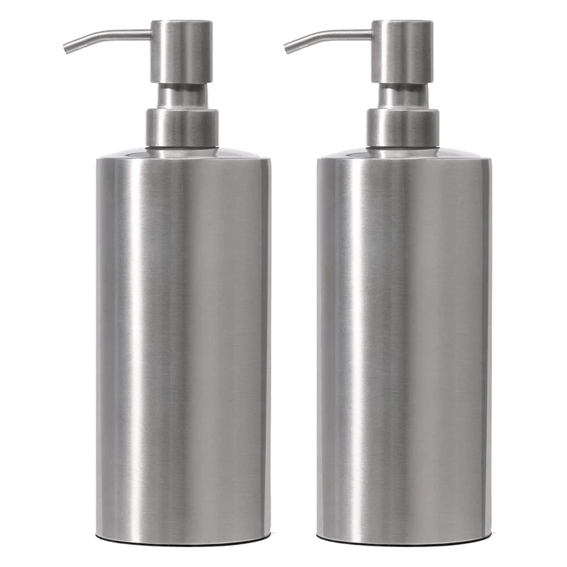 2Pcs Large Stainless Steel Countertop Soap Dispenser - Rust And Leak Proof Liquid Hand Soap Pump For Kitchen Sink 550Ml
2Pcs Large Stainless Steel Countertop Soap Dispenser - Rust And Leak Proof Liquid Hand Soap Pump For Kitchen Sink 550Ml