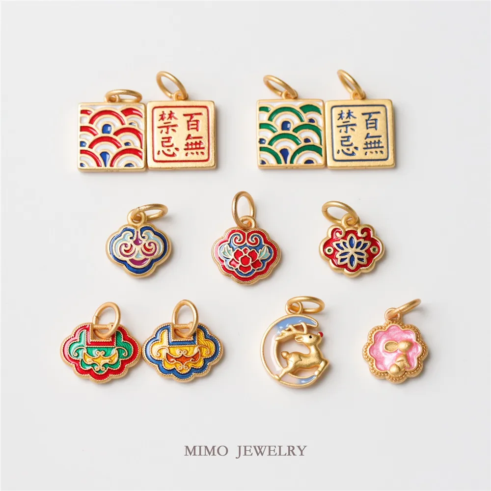 Copper gold-plated imitation sand gold national wind pendant Xiangyun Ruyi Jade rabbit deer beads pendant DIY
Copper gold-plated imitation sand gold national wind pendant Xiangyun Ruyi Jade rabbit deer beads pendant DIY