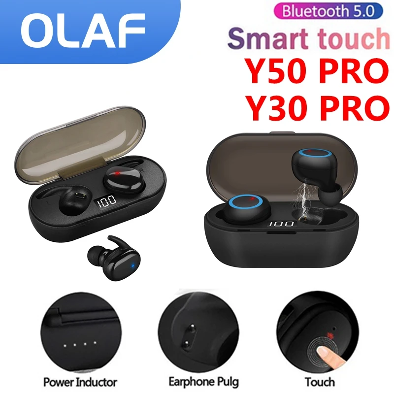 TWS Y50 Y30 Bluetooth-наушники с сенсорным управлением, 5,0 дюйма,Наушники 5.0 Сенсорное управление Беспроводные наушники Стерео Наушники Микрофон с з...
TWS Y50 Y30 Bluetooth-наушники с сенсорным управлением, 5,0 дюйма,Наушники 5.0 Сенсорное управление Беспроводные наушники Стерео Наушники Микрофон с з...