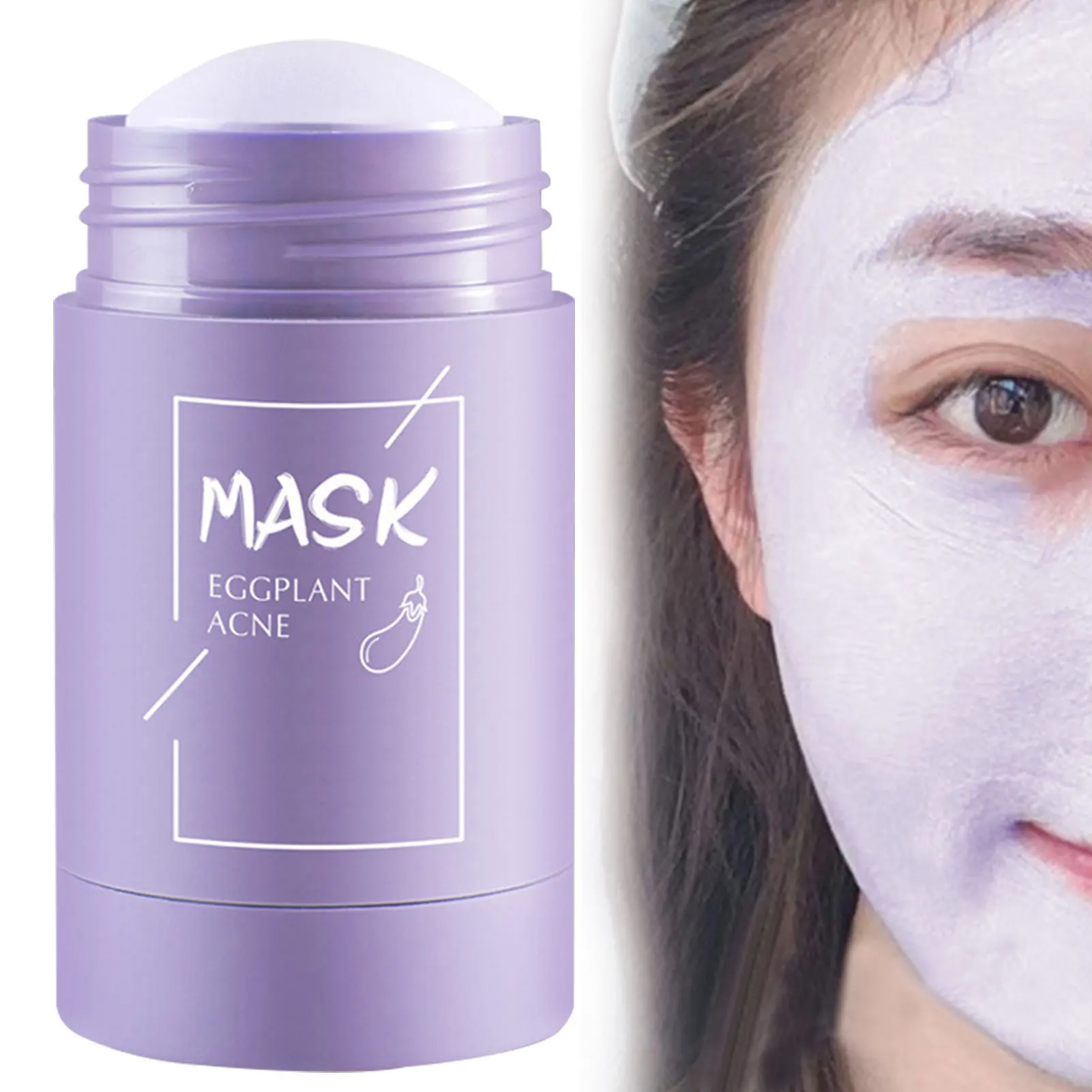 Facial Skin Care Masque Eggplant Cleansing Solid Purifying Clay Masque Oil Control Whitening Beauty Product
Facial Skin Care Masque Eggplant Cleansing Solid Purifying Clay Masque Oil Control Whitening Beauty Product