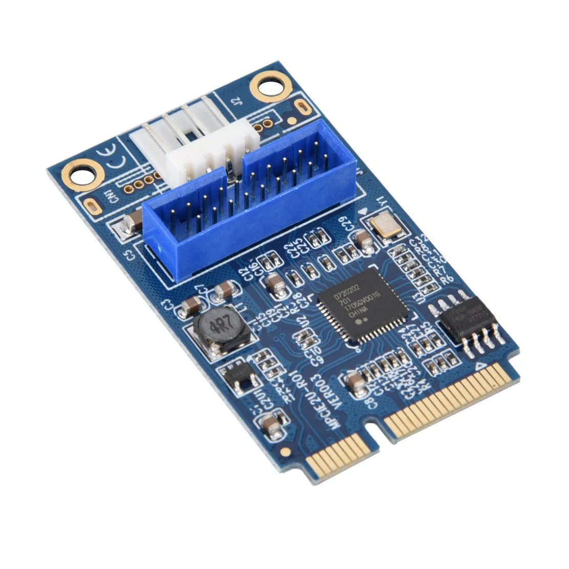 MINI PCI-e to USB3.0 Front 19-Pin Expansion Card 2 Port Desktop Computer Transfer Expansion Card Small 4Pin Power
MINI PCI-e to USB3.0 Front 19-Pin Expansion Card 2 Port Desktop Computer Transfer Expansion Card Small 4Pin Power