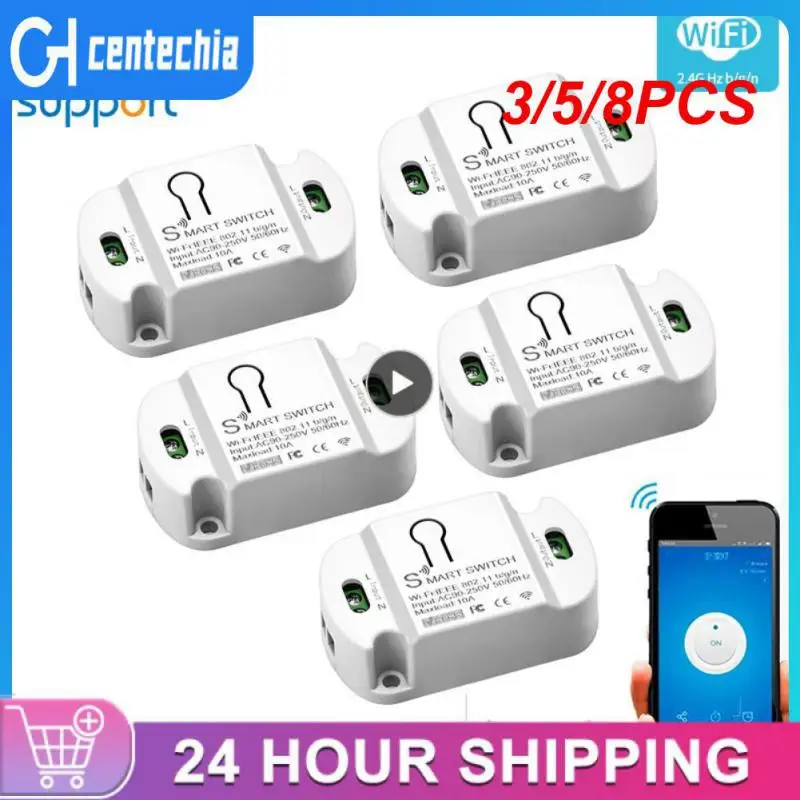 3/5/8PCS Wifi Breaker Module 10a Wireless Switches Timer Mini Smart Switch Smart Home Automation 
3/5/8PCS Wifi Breaker Module 10a Wireless Switches Timer Mini Smart Switch Smart Home Automation