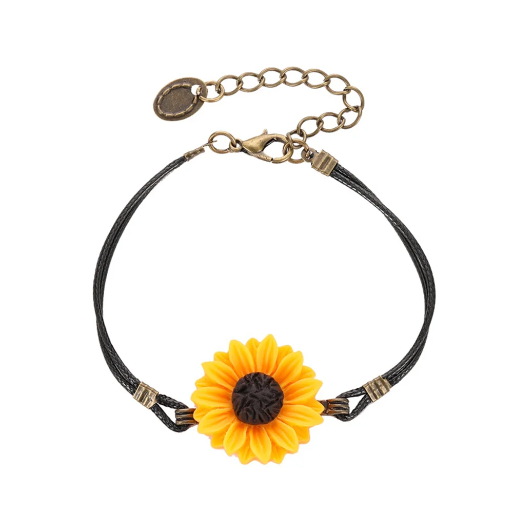 Trendy Sunflower Bracelet Jewelry For Women Cute Daisy Charm Rope Woven Lucky Friendship Bracelet DIY Jewelry Wear Gifts 2023
Trendy Sunflower Bracelet Jewelry For Women Cute Daisy Charm Rope Woven Lucky Friendship Bracelet DIY Jewelry Wear Gifts 2023