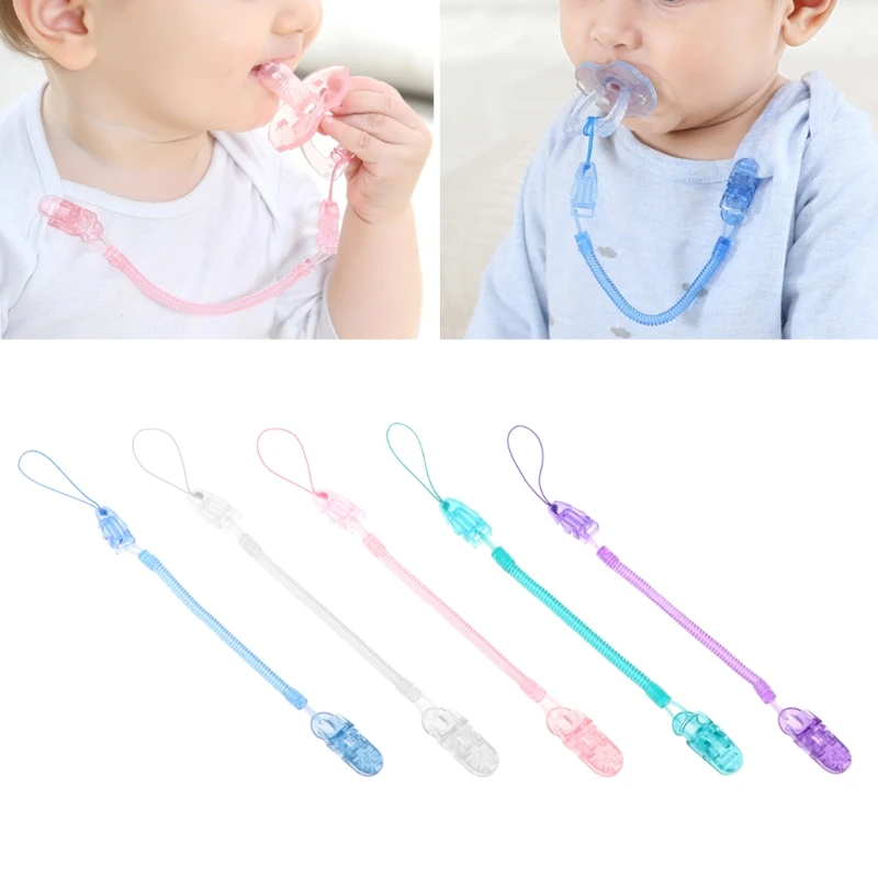 Baby Spring Pacifier Chain Infant Toddler Dummy Pacifier Detatchable Soother Nipple Clip Chain Holder Strap Anti-lost
Baby Spring Pacifier Chain Infant Toddler Dummy Pacifier Detatchable Soother Nipple Clip Chain Holder Strap Anti-lost