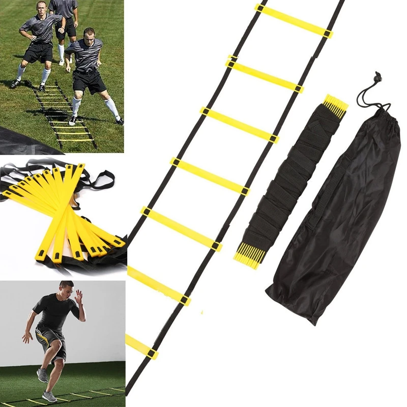 Agility Speed Ladder Stairs Nylon Straps Training Ladders Agile Staircase for Fitness Soccer Football Speed Ladder Equipment
Agility Speed Ladder Stairs Nylon Straps Training Ladders Agile Staircase for Fitness Soccer Football Speed Ladder Equipment