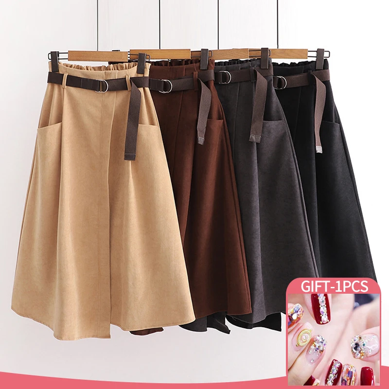 Casual Skirts Women Spring And Autumn Japanese Irregular Style 2022 New Simple Elegant Long Skirt Pockets Solid High Waist Skirt
Casual Skirts Women Spring And Autumn Japanese Irregular Style 2022 New Simple Elegant Long Skirt Pockets Solid High Waist Skirt