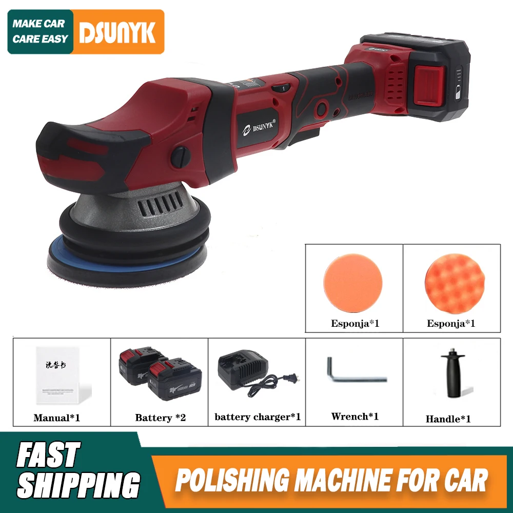 Wireless Electric Car Polisher Dual Action 15mm Orbit Variable Speed Polishing Machine Rechargeable For Car Detailing Wax Polish
Wireless Electric Car Polisher Dual Action 15mm Orbit Variable Speed Polishing Machine Rechargeable For Car Detailing Wax Polish