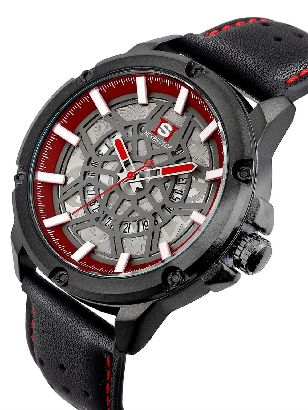 TOMI-NS New Men's Fashion Business Casual Skeleton Large Dial Three-Needle Calendar Quartz Strap Men's Watch with Gift Box
TOMI-NS New Men's Fashion Business Casual Skeleton Large Dial Three-Needle Calendar Quartz Strap Men's Watch with Gift Box