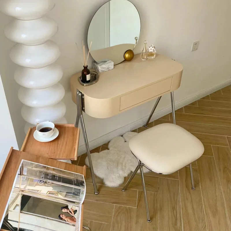 Ins Small Bedroom Dressing Table Modern Minimalist Bedside Vanity Table Light Luxury Designer Desk Storage Table
Ins Small Bedroom Dressing Table Modern Minimalist Bedside Vanity Table Light Luxury Designer Desk Storage Table