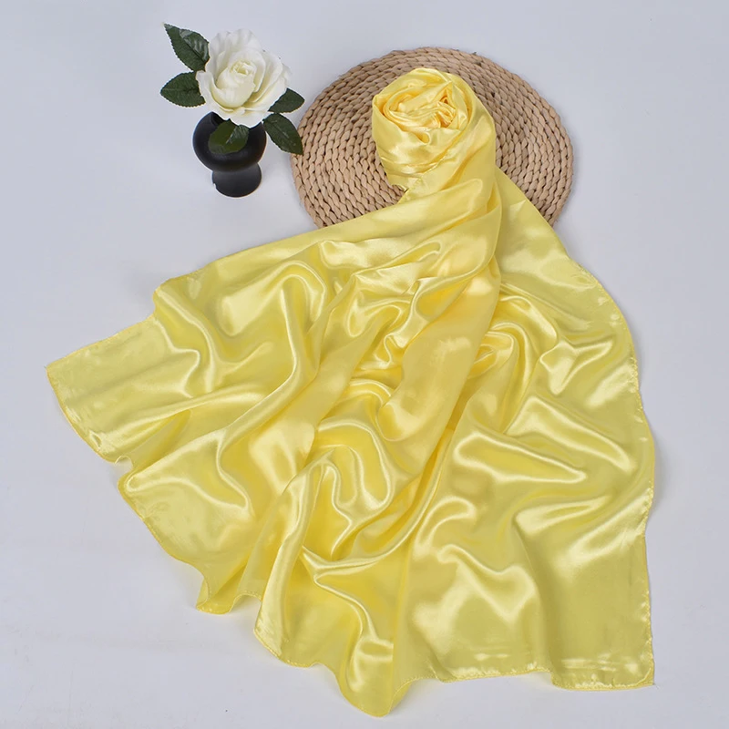 110*110 Silk Satin Neckerchief Accessoires For Woman Korean Style Simple Fashion Hair Print Scarf Solid Color Head Scarf Square
110*110 Silk Satin Neckerchief Accessoires For Woman Korean Style Simple Fashion Hair Print Scarf Solid Color Head Scarf Square