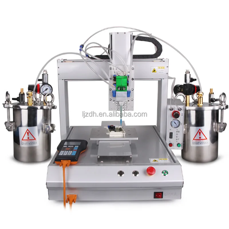 

Liujiang desktop 3 axis gule dispenser robot fully automatic silicone/ab epoxy resin/UV glue dispensing machine
