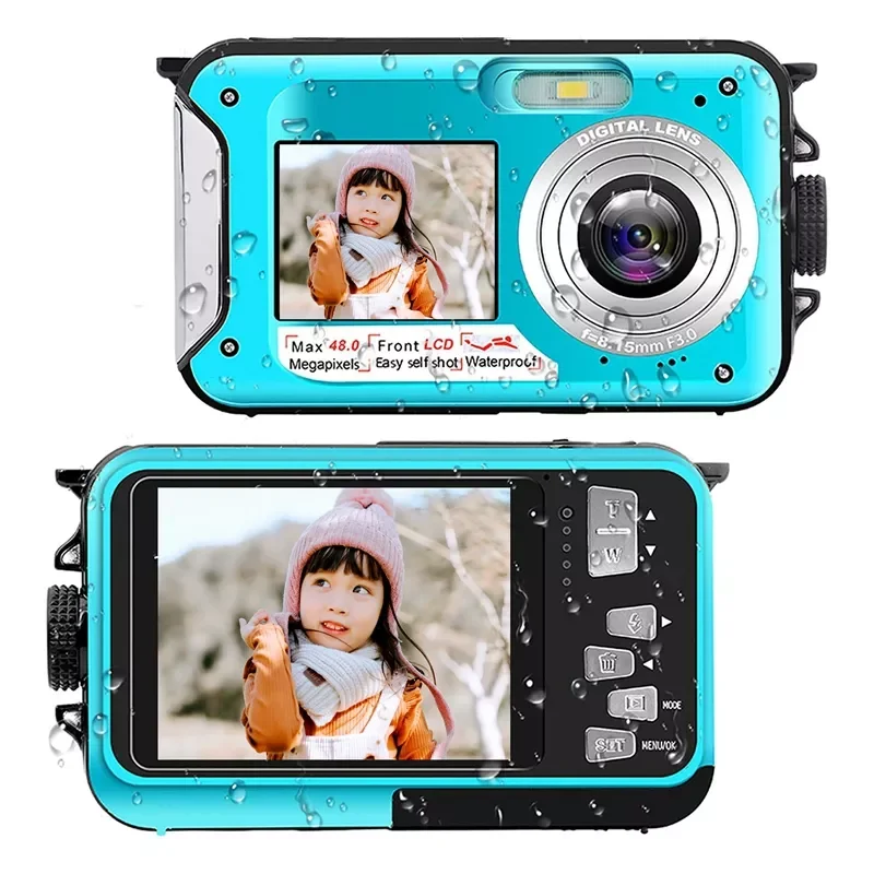 Digital Camera Underwater Cameras Full 2.7K 48MP Video Recorder Camera Selfie Dual Screens 10FT 16X Digital
Digital Camera Underwater Cameras Full 2.7K 48MP Video Recorder Camera Selfie Dual Screens 10FT 16X Digital