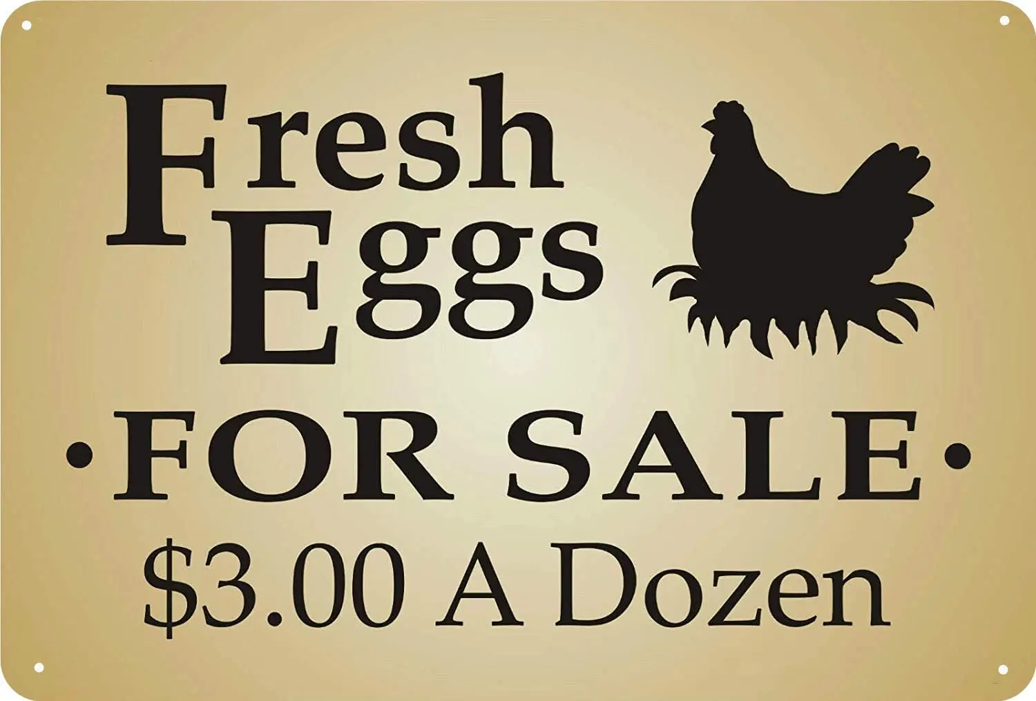 Lenrius nobrand Fresh Egg Sale Hen Nest Chicken Prim Country Farm Yard Sign Metal Tin Sign wall home decor metal plate
Lenrius nobrand Fresh Egg Sale Hen Nest Chicken Prim Country Farm Yard Sign Metal Tin Sign wall home decor metal plate