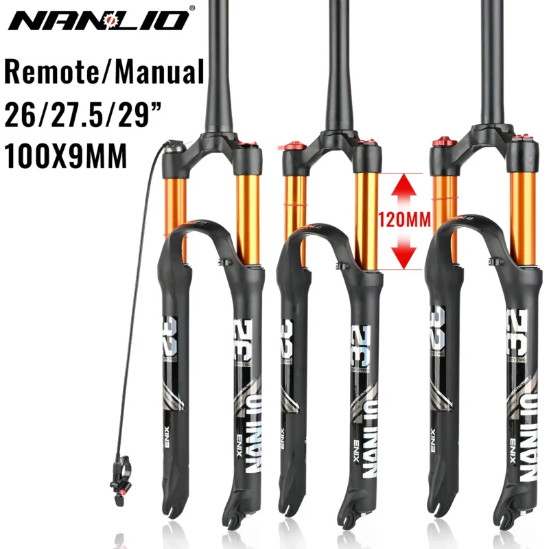 Nanlio MTB Suspension Forks Magnesium Alloy Air 26/27.5/29er Inch Mountain Bike 32 RL100mm Fork Bicycle Accessories
Nanlio MTB Suspension Forks Magnesium Alloy Air 26/27.5/29er Inch Mountain Bike 32 RL100mm Fork Bicycle Accessories