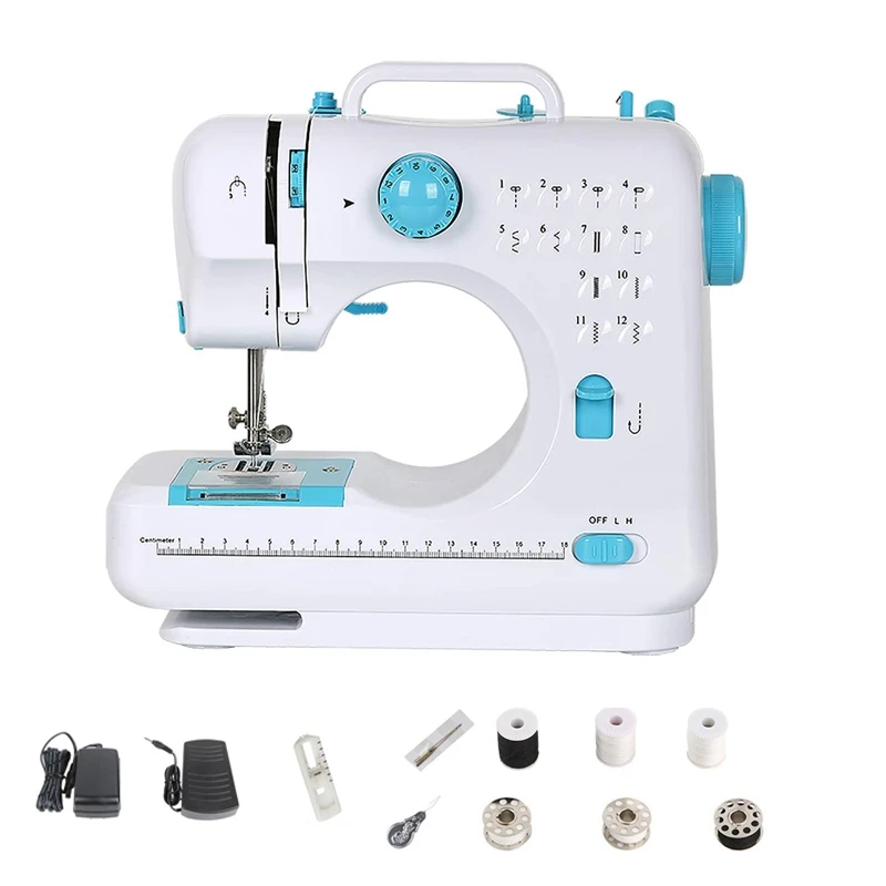 Mini Sewing Machines, Portable Electric Heavy Duty Machines With Foot Pedal Double Thread 12 Built-In Stitches,US Plug
Mini Sewing Machines, Portable Electric Heavy Duty Machines With Foot Pedal Double Thread 12 Built-In Stitches,US Plug