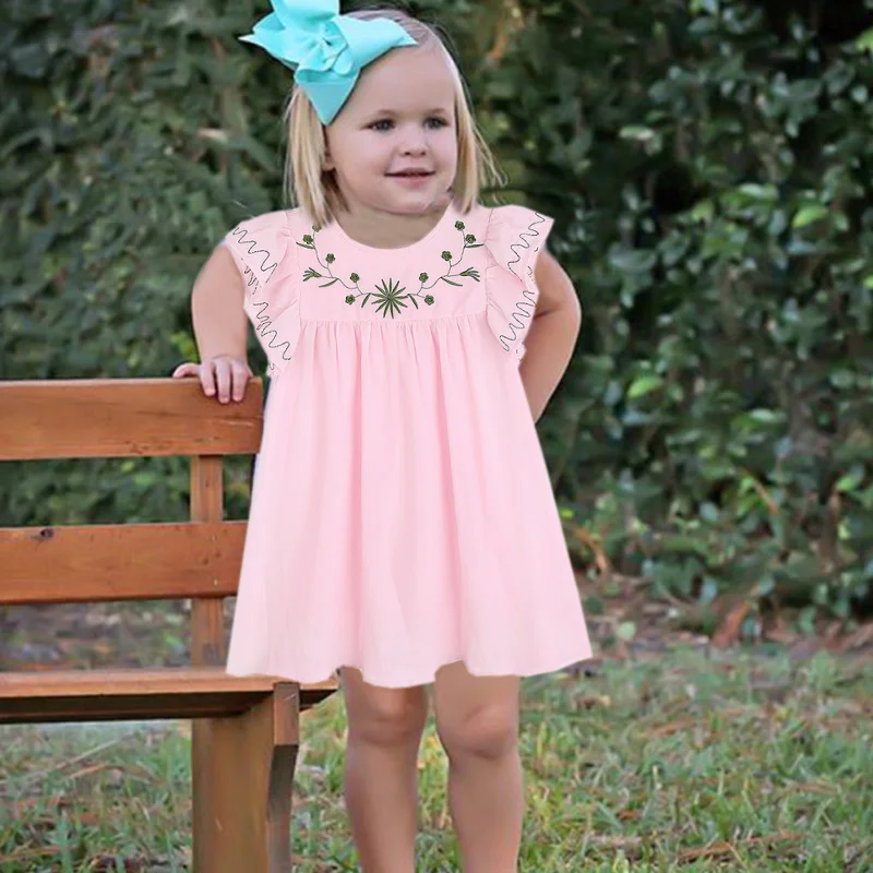 Платье детское летнее хлопковое до колен с вышивкой и рукавами-фонариками
Платье детское летнее хлопковое до колен с вышивкой и рукавами-фонариками