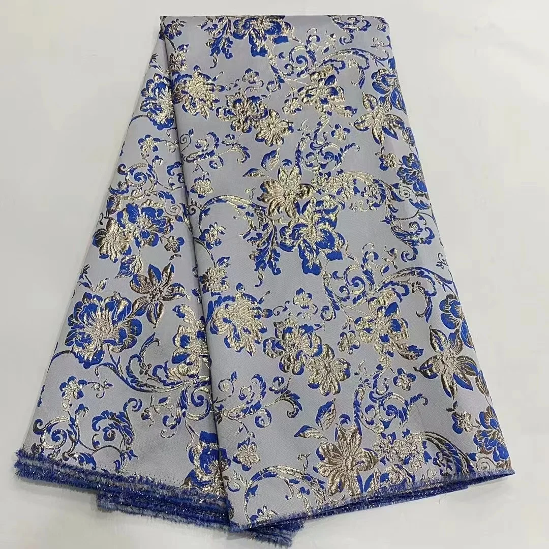 Nigerian Latest Design 5 Yards Gilding Lace Cozy Fabric 2022 High Quality African Brocade Jacquard Lace For Wedding Dress Sewin
Nigerian Latest Design 5 Yards Gilding Lace Cozy Fabric 2022 High Quality African Brocade Jacquard Lace For Wedding Dress Sewin