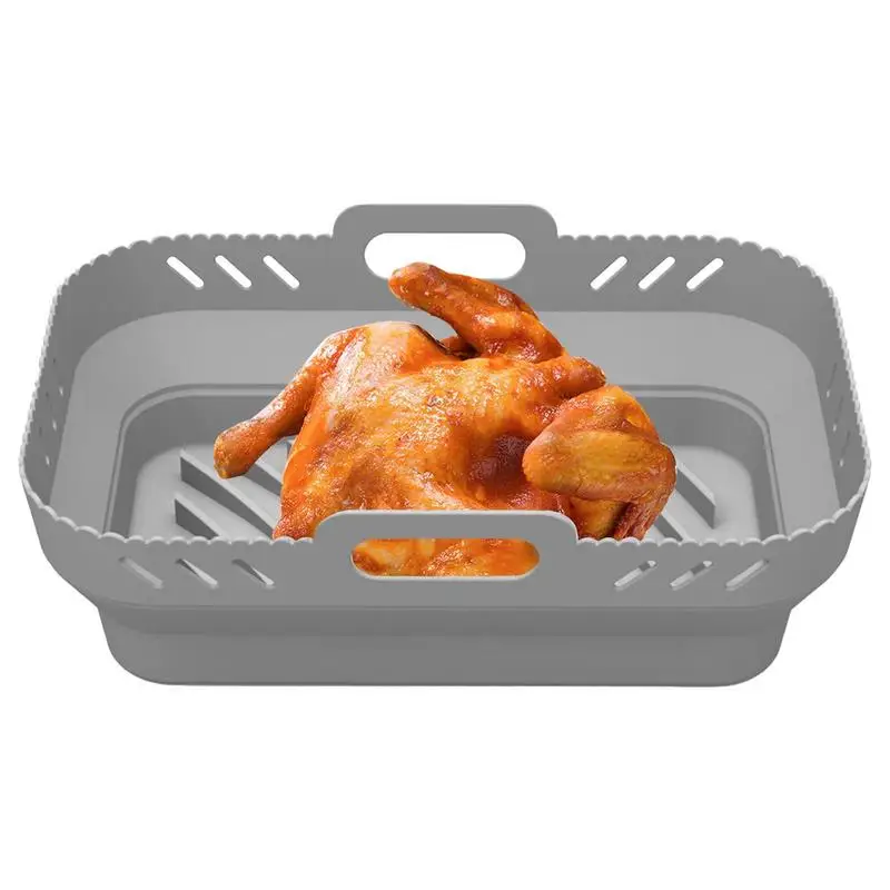 Silicone Reusable Non-stick Baking Trays Square Food Safe Non Stick Air Fryer Basket Oven Accessories For Ninja DZ201
Silicone Reusable Non-stick Baking Trays Square Food Safe Non Stick Air Fryer Basket Oven Accessories For Ninja DZ201