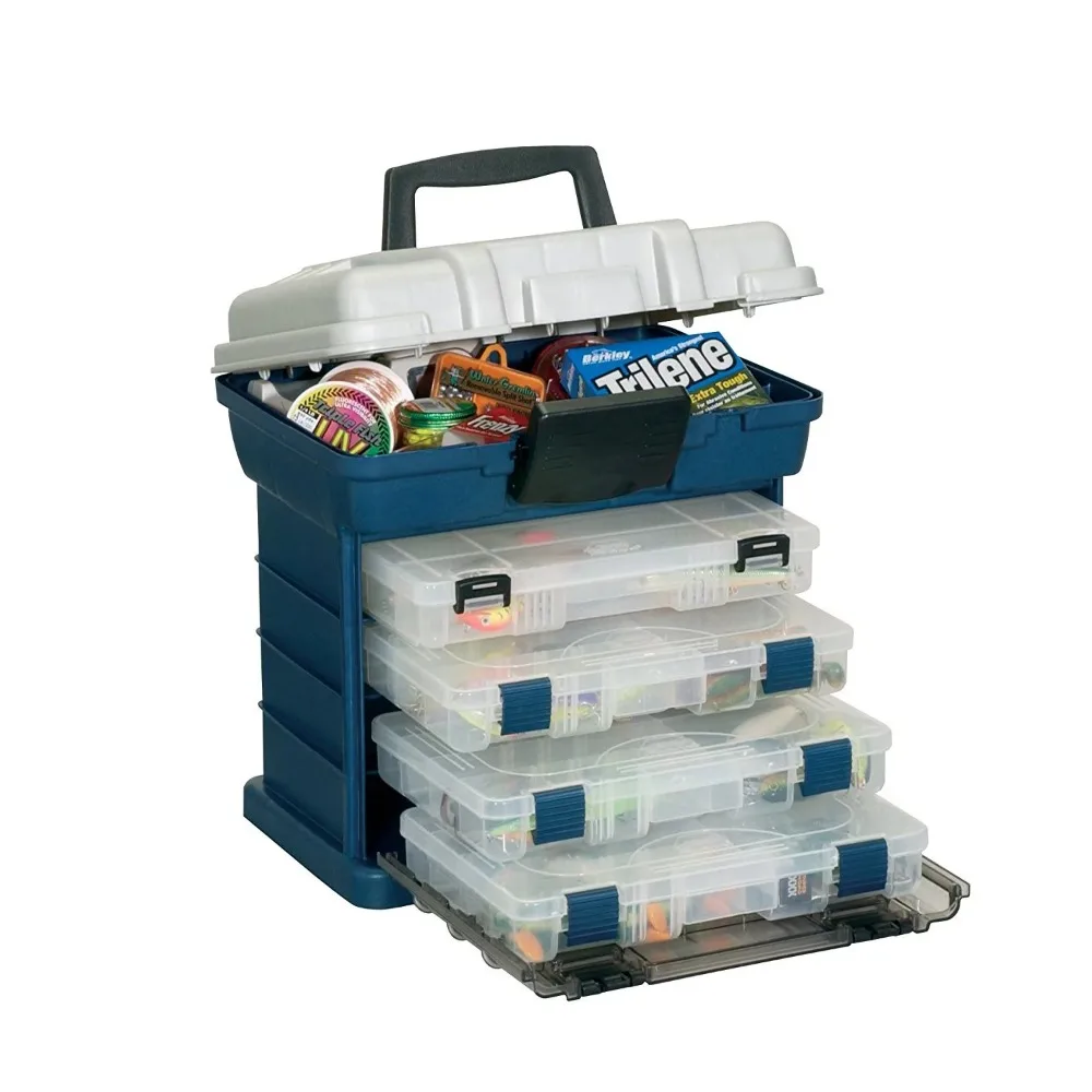 Molding Drawer Rack System, (1) L (4) S Boxes, 13-5/16"L X 10"W X 13-11/16"H, Blue/Silver, Lot of 2 Fishing Fishing Tackle Bag
Molding Drawer Rack System, (1) L (4) S Boxes, 13-5/16"L X 10"W X 13-11/16"H, Blue/Silver, Lot of 2 Fishing Fishing Tackle Bag
