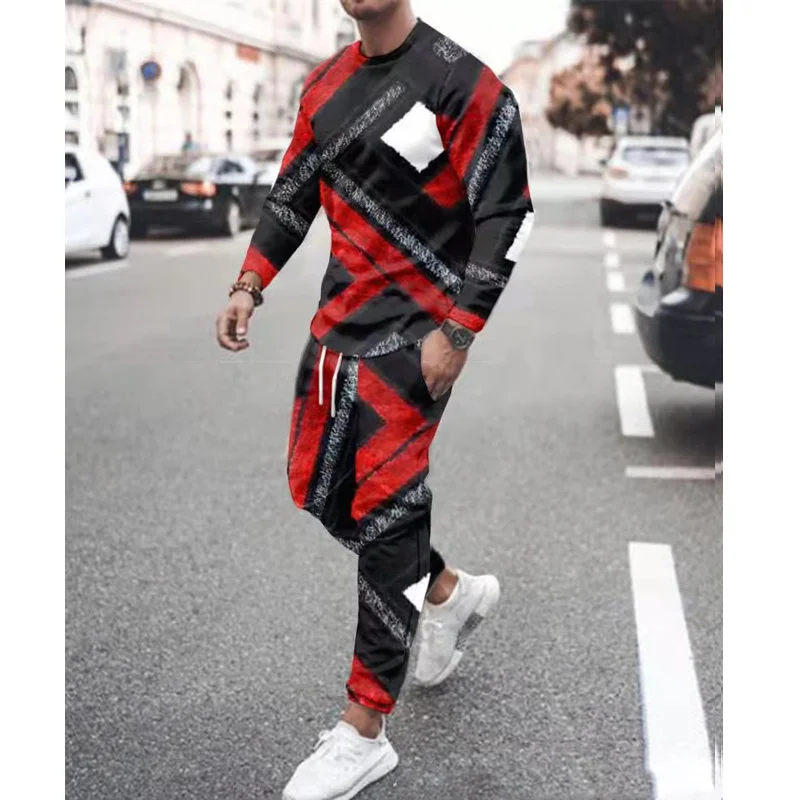 Spring Autumn Two-Piece Men Sport Suit Long Sleeve T-Shirt Sweatpants Fashion Print Hip Hop Streetwear Men Sportswear Casual Set
Spring Autumn Two-Piece Men Sport Suit Long Sleeve T-Shirt Sweatpants Fashion Print Hip Hop Streetwear Men Sportswear Casual Set