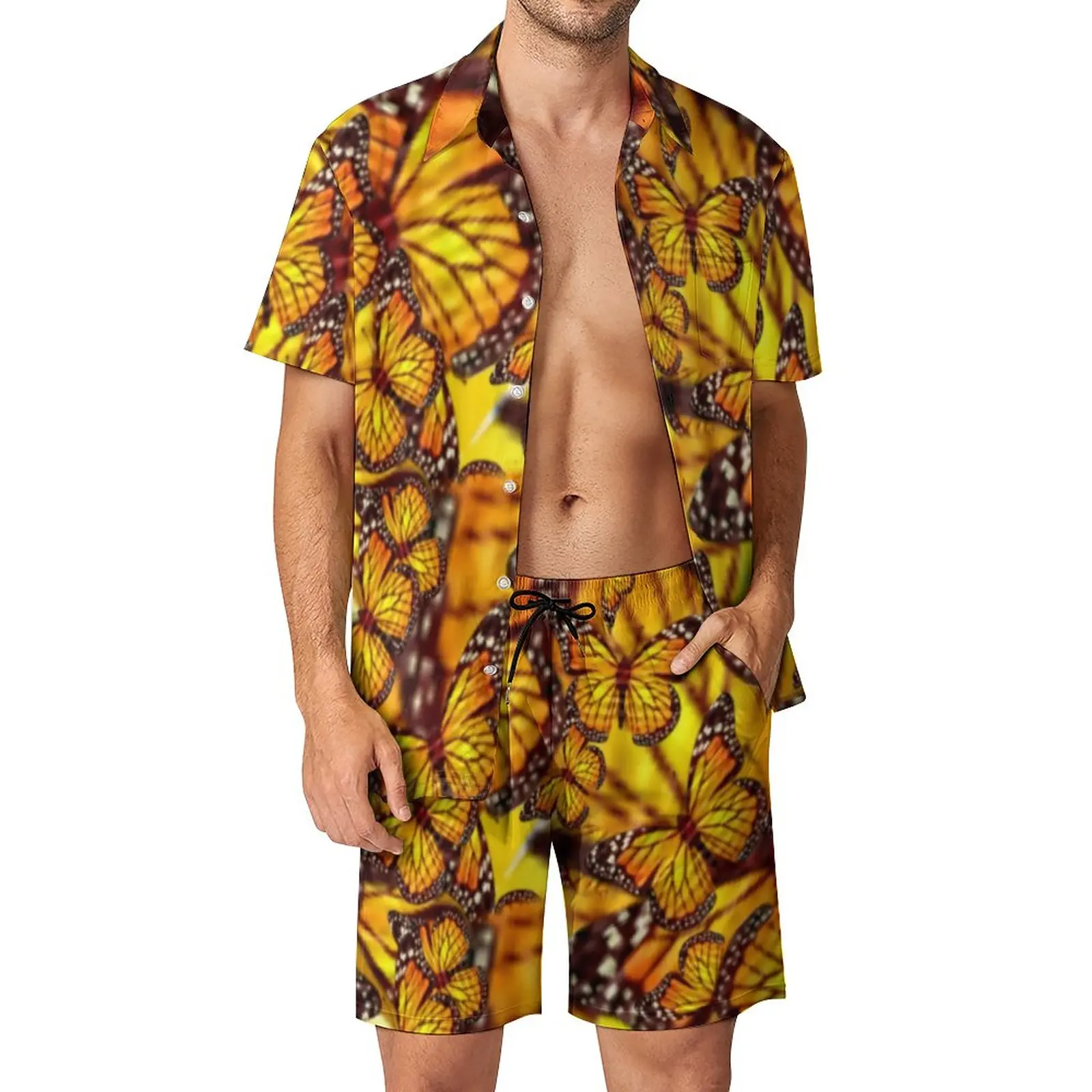 Yellow Butterfly Men Sets Abstract Animal Print Casual Shorts Vacation Shirt Set Summer Trendy Suit Short Sleeves Oversized
Yellow Butterfly Men Sets Abstract Animal Print Casual Shorts Vacation Shirt Set Summer Trendy Suit Short Sleeves Oversized