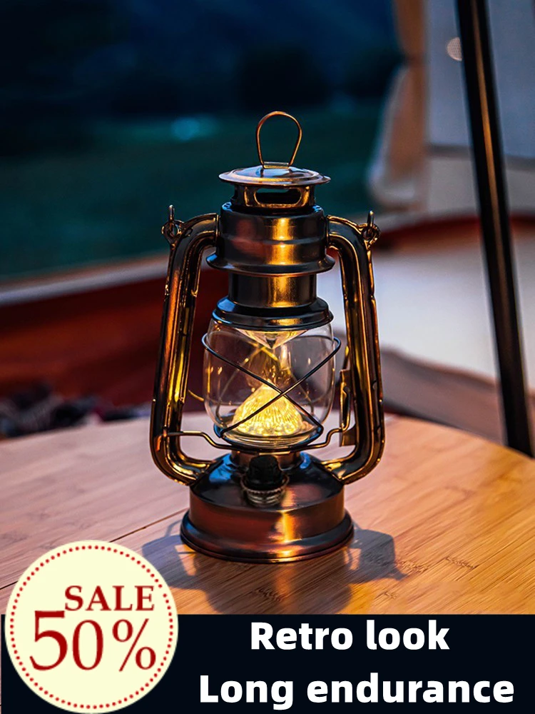 Outdoor camping lamp old vintage kerosene lamp horse lamp camping lighting atmosphere camp lamp super long life
Outdoor camping lamp old vintage kerosene lamp horse lamp camping lighting atmosphere camp lamp super long life