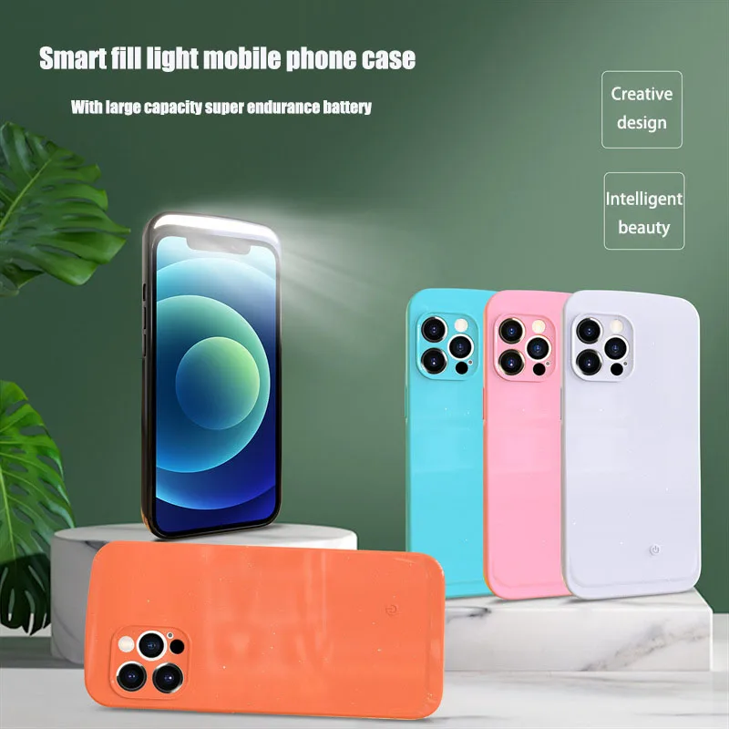 Selfie Beauty Ring Flash Phone Case For iPhone 13 12 11 Pro XS Max XR Cases with LED Selfie Light Portable Protective Back Cover
Selfie Beauty Ring Flash Phone Case For iPhone 13 12 11 Pro XS Max XR Cases with LED Selfie Light Portable Protective Back Cover