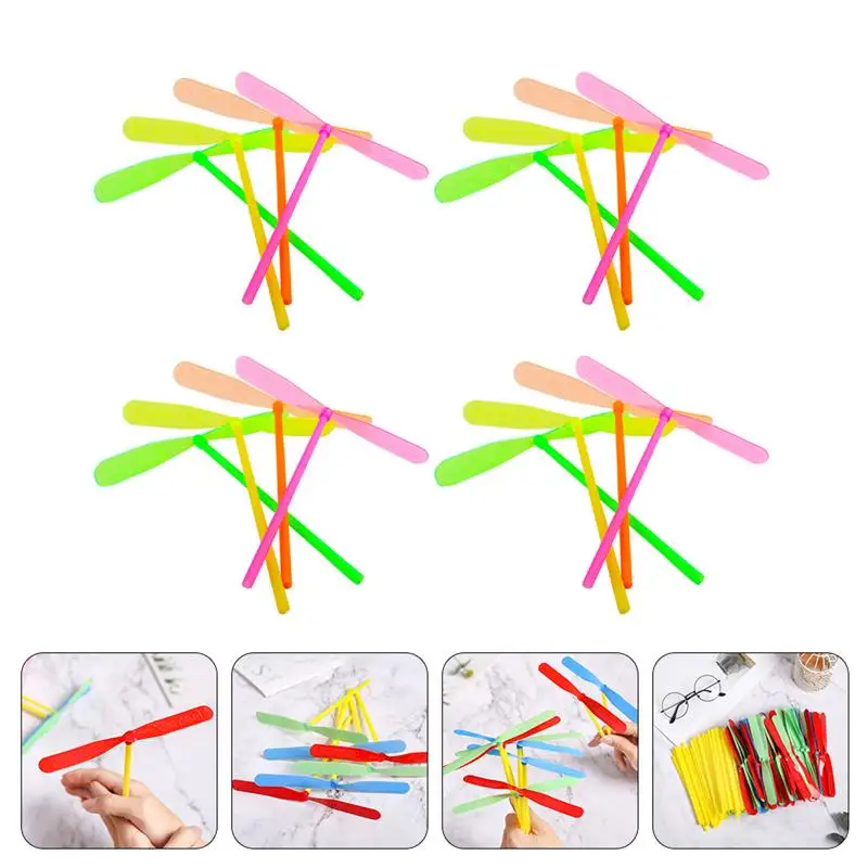 

Dragonfly Flying S Hand Helicopter Propeller Copter Kids Fly Plastic Outdoor Rub Dragon Disc Party Favors Whirlybird