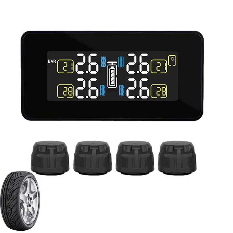 Tire Pressure Detector Automatic Tire Pressure Sensors With Solar Panel USB Dual-charge Tire Pressure Sensors For Passenger Cars
Tire Pressure Detector Automatic Tire Pressure Sensors With Solar Panel USB Dual-charge Tire Pressure Sensors For Passenger Cars