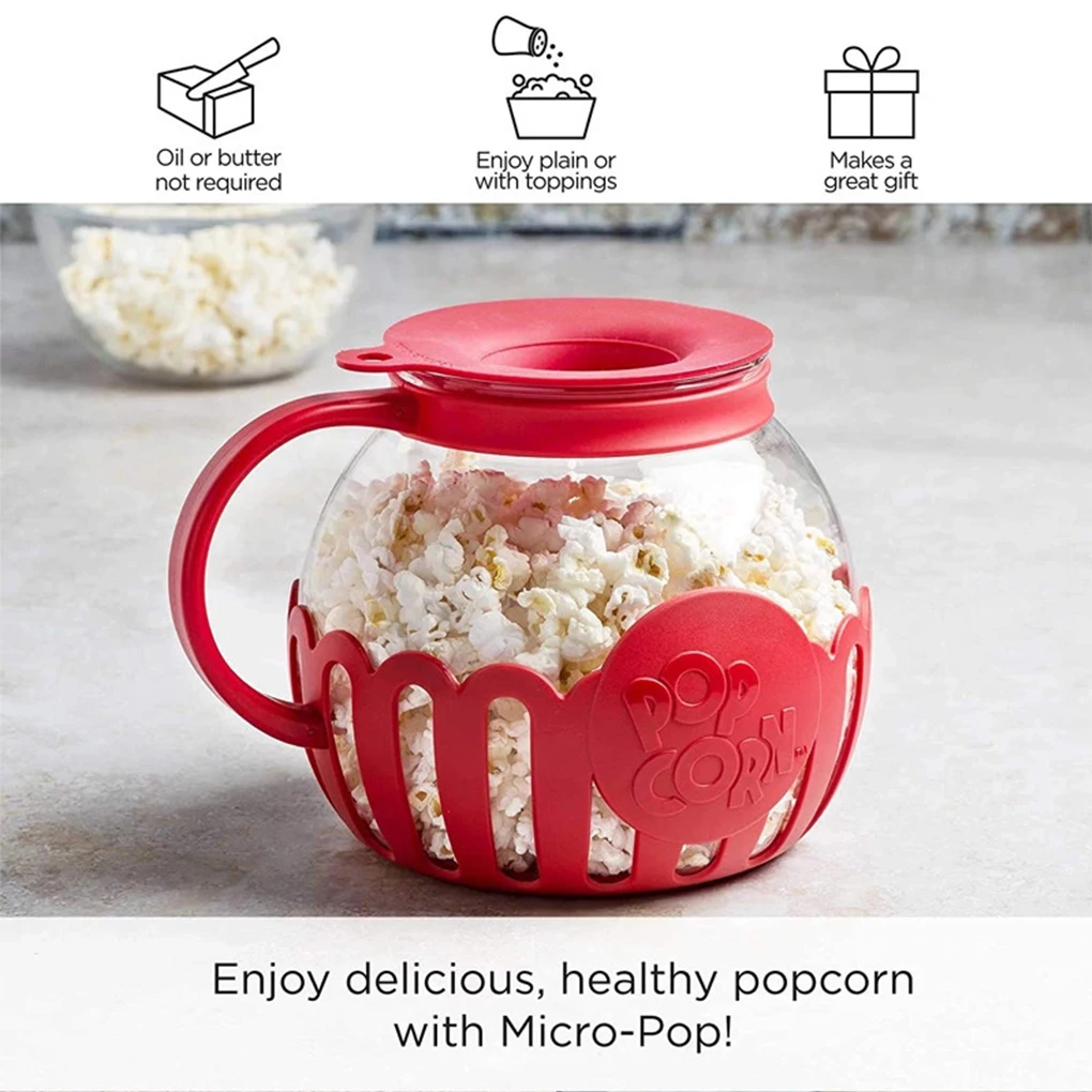 Durable Microwave Popcorn Popper With Protective Lid Easy Operation Long Service Life Glass
Durable Microwave Popcorn Popper With Protective Lid Easy Operation Long Service Life Glass