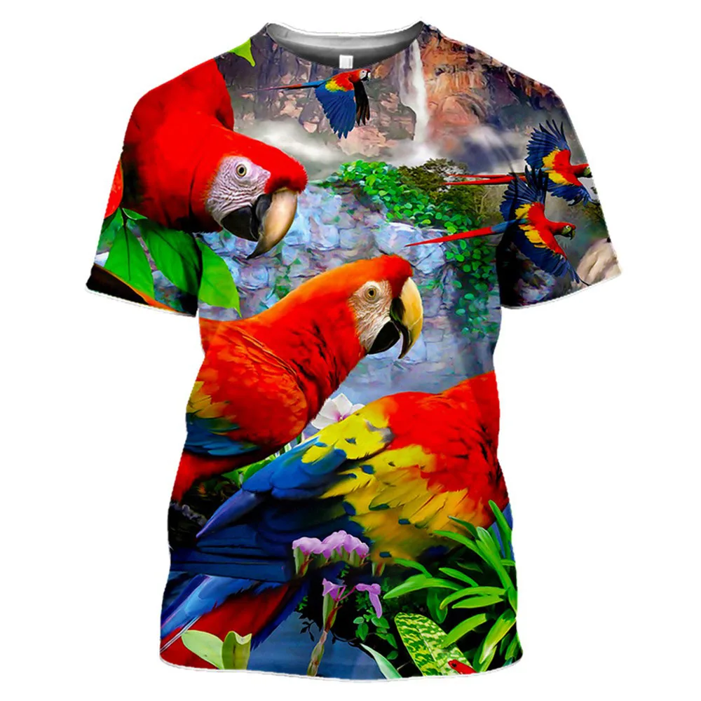 Trendy And Fashionable 3D Printed Animal Parrot Pattern Men's Casual Clothing T-shirt Summer Sports Breathable Short Sleeves.
Trendy And Fashionable 3D Printed Animal Parrot Pattern Men's Casual Clothing T-shirt Summer Sports Breathable Short Sleeves.