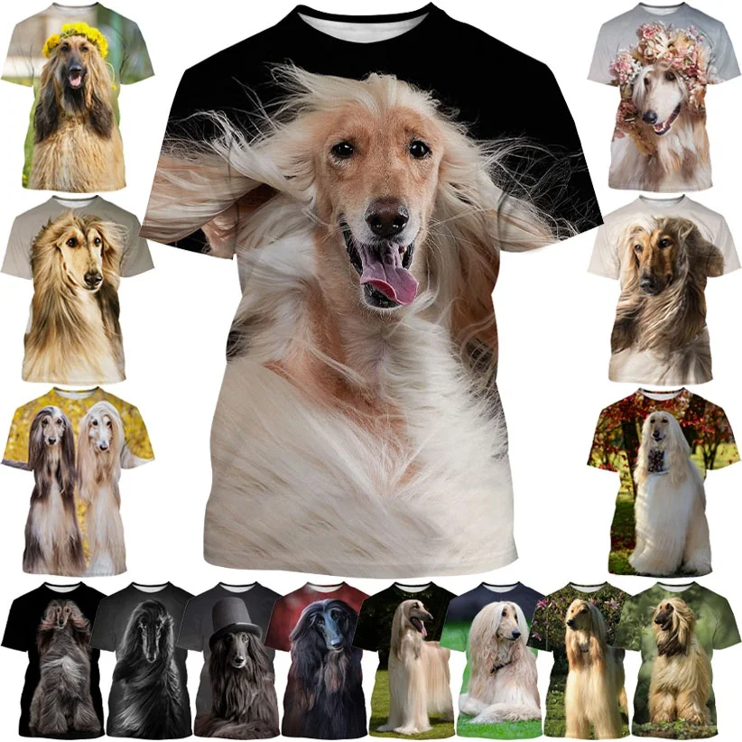 New Hot Sale Afghan Hound 3D Printing Men's Short Sleeve T-Shirt Personality Dog Noble Pet Print Harajuku Style T-Shirt Top
New Hot Sale Afghan Hound 3D Printing Men's Short Sleeve T-Shirt Personality Dog Noble Pet Print Harajuku Style T-Shirt Top