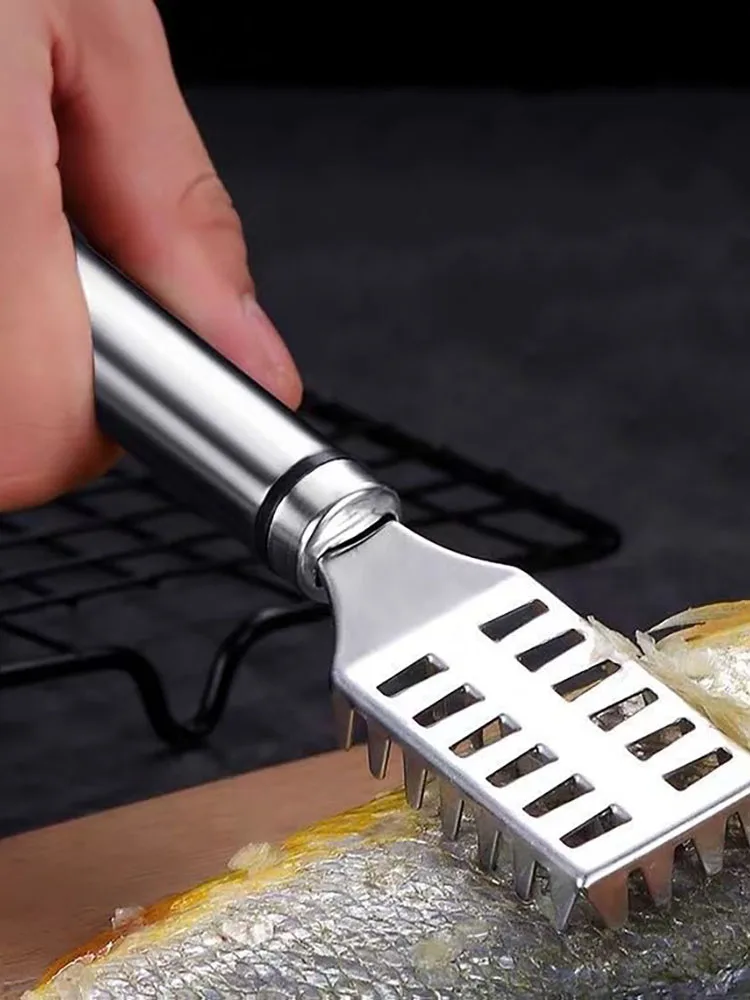 Stainless Steel Fast Cleaning Fish Peeler Scale Remover Seafood Planer Gadget Knife Household with Cover Manual
Stainless Steel Fast Cleaning Fish Peeler Scale Remover Seafood Planer Gadget Knife Household with Cover Manual