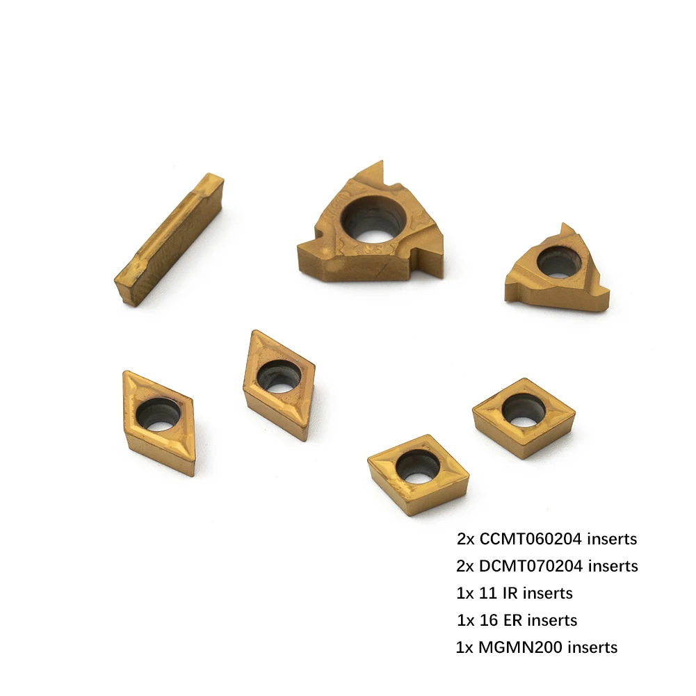High Hard High Toughness CCMT060204 Inserts 11IR Insert Turning Tool Versatile Lathe Set Kit Bar For 12mm Shank
High Hard High Toughness CCMT060204 Inserts 11IR Insert Turning Tool Versatile Lathe Set Kit Bar For 12mm Shank