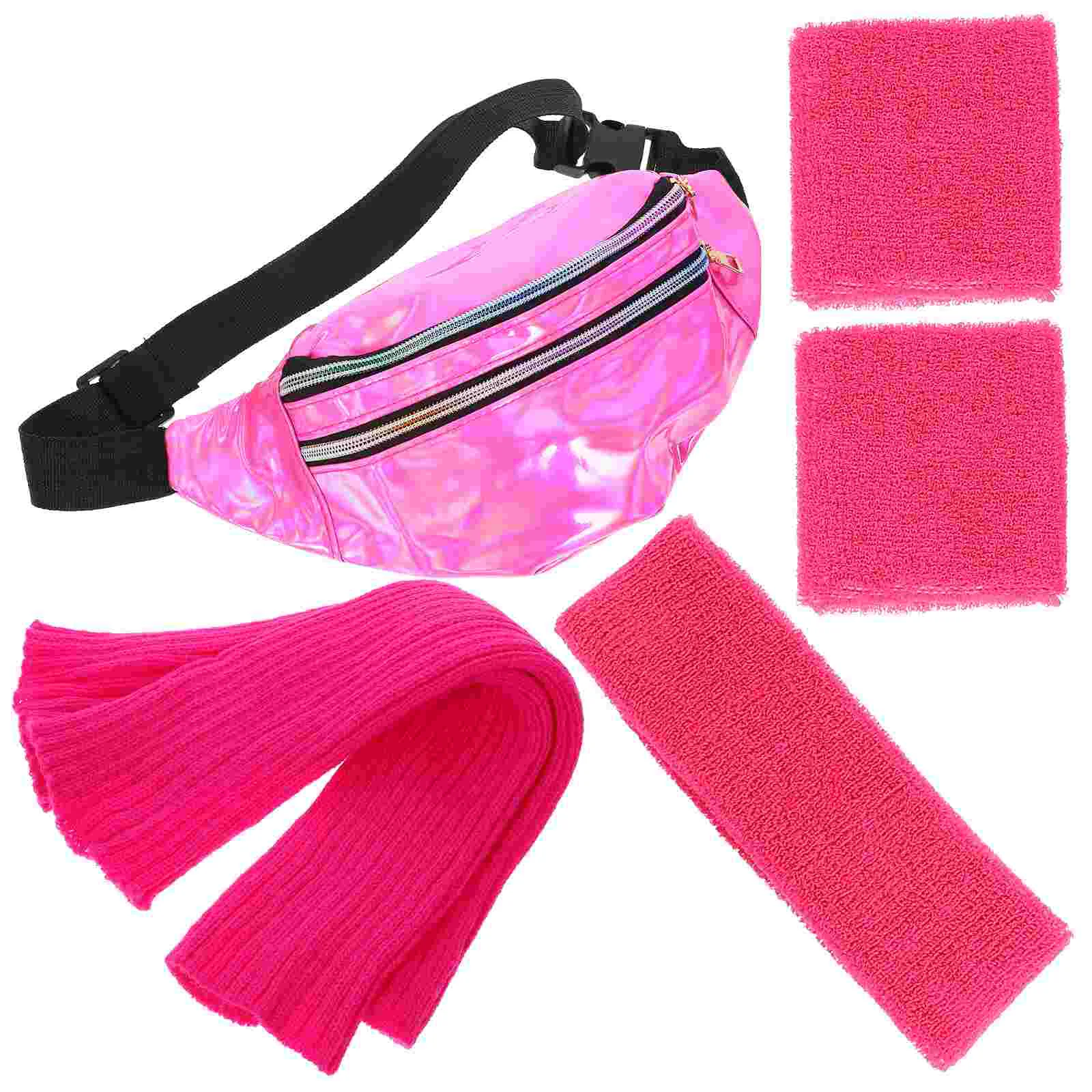 

Fanny Bag Leg Warmers 80s Headband Running Sports Headbands for Women Knitting Women's