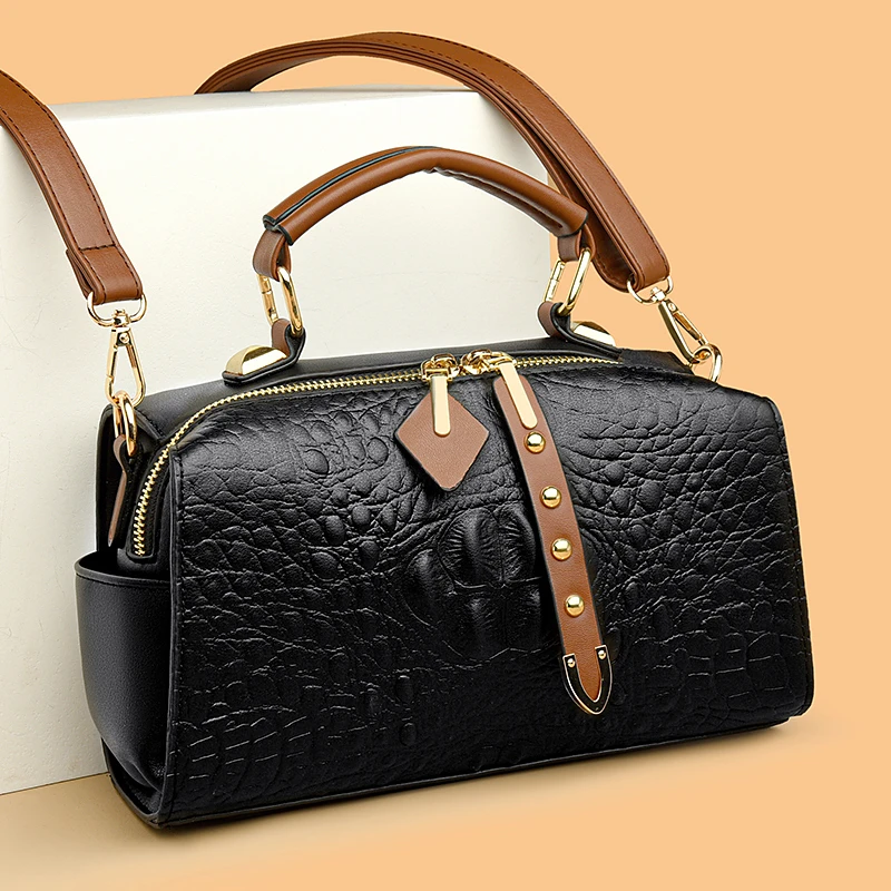 

Luxury Crocod Pattern Handbag Fashion Exquisite Women Tote Messenger Shoulder Bag 2023 Female High Quality Leather Crossbody Sac