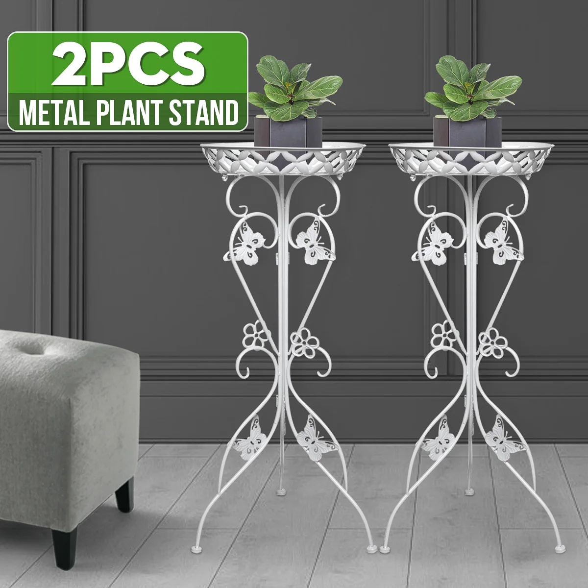2pcs Fashion Iron Plant Stand Flower Shelf for Rack Balcony Simple Indoor Living Room Coffee Bar Garden Flower Pot Shelf
2pcs Fashion Iron Plant Stand Flower Shelf for Rack Balcony Simple Indoor Living Room Coffee Bar Garden Flower Pot Shelf