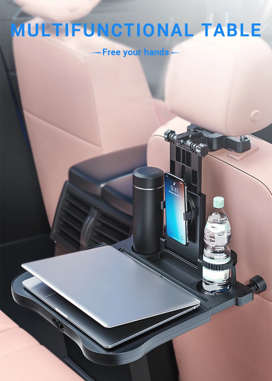 1 PC Car Travel Table Board Multifunctional Height Adjustable Universal Headrest Mount Seat Back Tray For Computer Books Food
1 PC Car Travel Table Board Multifunctional Height Adjustable Universal Headrest Mount Seat Back Tray For Computer Books Food
