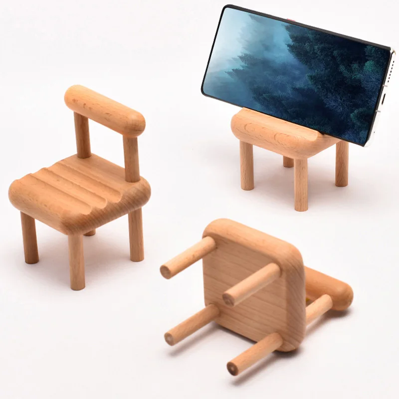 New Cute Chair Shape Adjustable Solid Wood Cell Racks Desk Stand Holder for Mobile Phone Tablet PC E-reader Home Accessories
New Cute Chair Shape Adjustable Solid Wood Cell Racks Desk Stand Holder for Mobile Phone Tablet PC E-reader Home Accessories